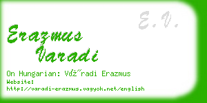 erazmus varadi business card